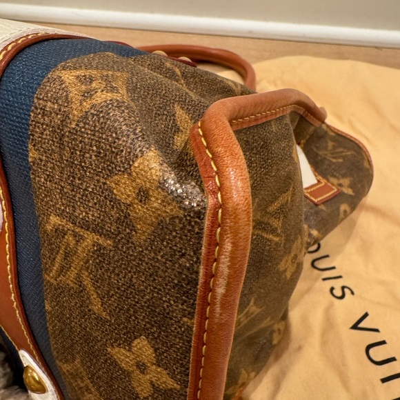 Authentic Louis Vuitton Monogram Tisse Sac Rayure GM Tote Bag - Picture 12 of 16